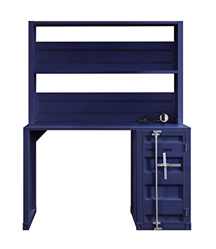 ACME Cargo Desk & Hutch - - Blue
