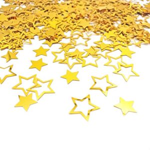 Werich Star Confetti Merry Christmas Max Party Gold Table Confetti Birthday Baby Showe Wedding Metallic Foil Stars for Party Bridal Shower Festival Theme Party Decorations Supplies