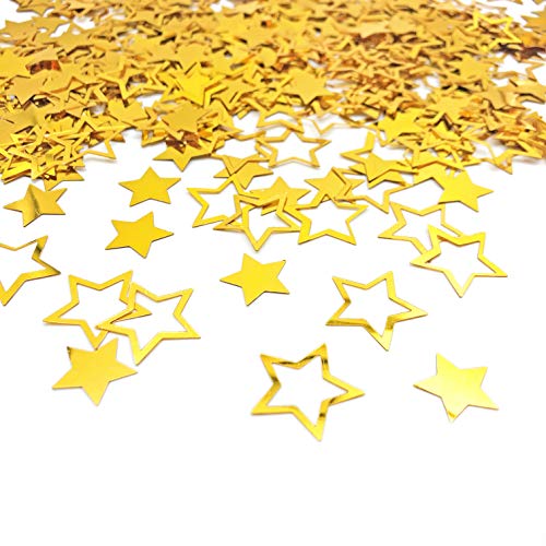 Werich Star Confetti Merry Christmas Max Party Gold Table Confetti Birthday Baby Showe Wedding Metallic Foil Stars for Party Bridal Shower Festival Theme Party Decorations Supplies