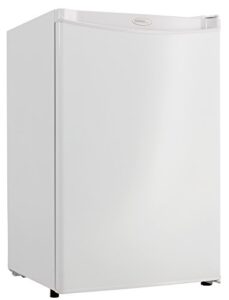 danby dar044a4wdd-6 4.4 cu.ft. mini fridge, compact refrigerator for bedroom, living room, bar, dorm, kitchen, office, e-star in white