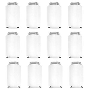 can cooler sleeves blank poly foam (12, white)