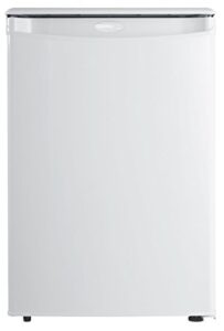 danby designer dar026a1wdd-6 2.6 cu.ft. mini fridge, compact refrigerator for bedroom, office, bar, countertop, e-star rated in white