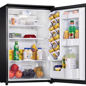 Danby DAR044A4BSLDD-6 4.4 Cu.Ft. Mini Fridge, Compact All Refrigerator for Bedroom, Living Room, Bar, Dorm, Kitchen-in Stainless Steel Look, Stainless