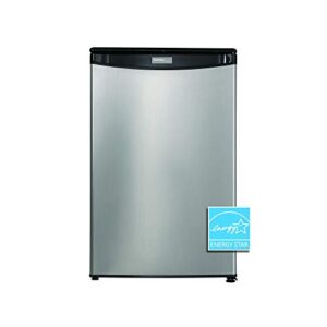 Danby DAR044A4BSLDD-6 4.4 Cu.Ft. Mini Fridge, Compact All Refrigerator for Bedroom, Living Room, Bar, Dorm, Kitchen-in Stainless Steel Look, Stainless