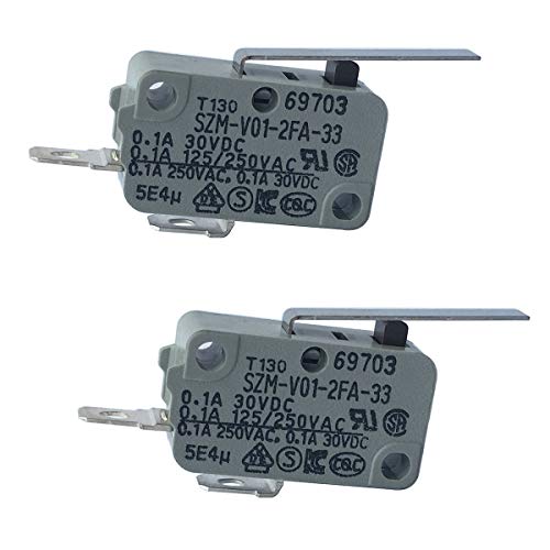 LONYE 6600JB3001C Refrigerator Dispenser Switch Replacement for LG Refrigerator SZM-V01-2FA-33 PS3529276(Normally Open)(Pack of 2)