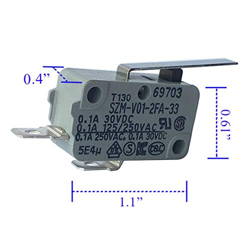 LONYE 6600JB3001C Refrigerator Dispenser Switch Replacement for LG Refrigerator SZM-V01-2FA-33 PS3529276(Normally Open)(Pack of 2)