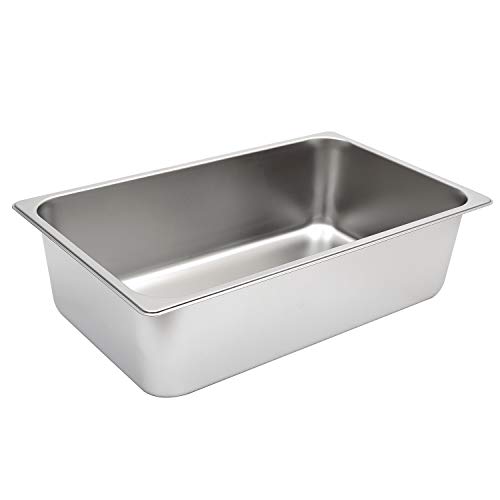 Kichwit Stainless Steel Cat Litter Box, Metal Litter Pan for Cat, Non Stick Smooth Surface, 21.1" L x 13.1" W x 6" H