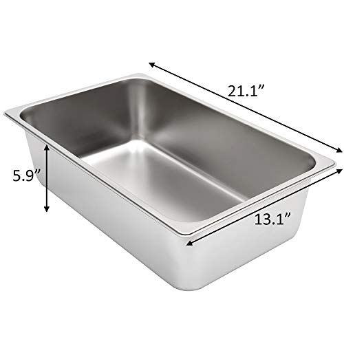 Kichwit Stainless Steel Cat Litter Box, Metal Litter Pan for Cat, Non Stick Smooth Surface, 21.1" L x 13.1" W x 6" H