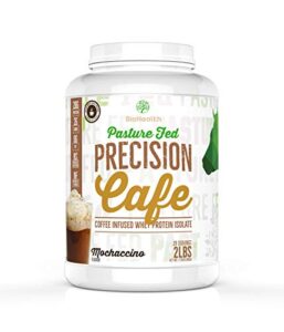 precision iso mochaccino (2lb) | premium pasture fed whey protein isolate with caffeine