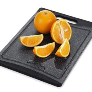 Home & Kitchen Essentials Cutting Boards. Reversible, Marble Granite Gray, BPA Free, Dishwasher Safe, Easy-Grip Handle and Non-Porous with Juice Grooves (Extra Large)