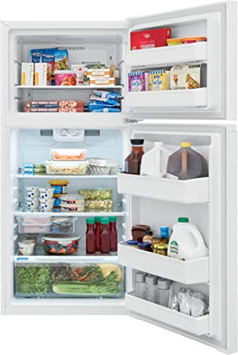 Frigidaire FFTR1425VW 28" Top Freezer Refrigerator with 13.9 cu. ft. Capacity, EvenTemp Cooling System, Humidity Controlled Crisper Drawer, Auto Close Doors, ADA Compliant, in White