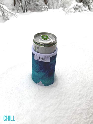 Chill Slim Can Insulators For White Claw - Relax And Enjoy With Our Can Cooler For Tall Skinny Cans Energy Drinks And Beer Bottles - Fits Truly Michelob Ultra Bud Light Seltzer 12 Oz Slim Cans