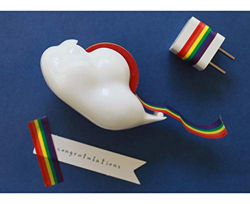 10 Rolls Masking Tape Rainbow Washi Tape DIY Decorative Tapes 0.6 Inches x 11 Yards, Horizontal Pattern