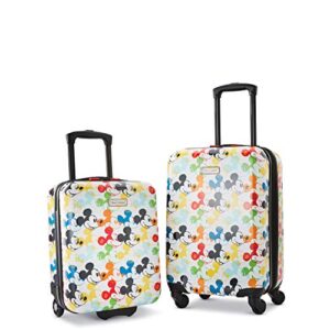 american tourister disney hardside luggage with spinner wheels, mickey mouse 2, 2-piece set (18/21)