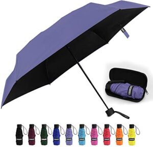 yoobure small mini umbrella with case light compact design perfect for travel lightweight portable parasol outdoor sun&rain umbrellas