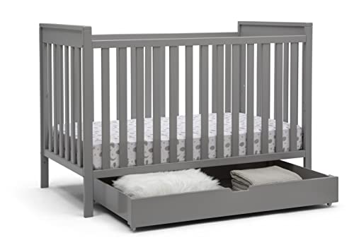 Delta Children Under Crib Roll-Out Storage - Greenguard Gold Certified, Grey