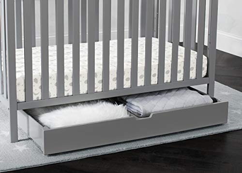 Delta Children Under Crib Roll-Out Storage - Greenguard Gold Certified, Grey