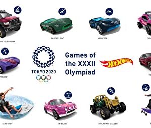 Hot Wheels Tokyo 2020 Olympics 10 Castings In 1 Pack Features 1:64 Scale Cars With Popular Sports Themes Treasure Hunt Car Collectible Ages 3 And Older