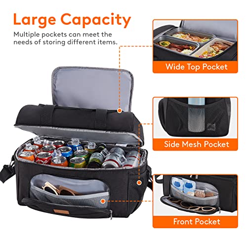 Lifewit Large Cooler Bag 27/32/48 Cans Insulated Lunch Bag Lightweight Portable Cool Bag Double Layer for Picnic, Beach, Work, Trip