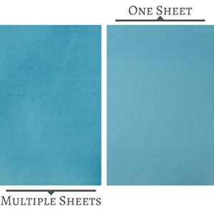 Crown 480 Sheets Bulk Pack Light Blue Tissue Paper Gift Wrap - Ream of Paper - 15 inch. x 20 inch. Wrapping Tissue Paper - for Scrapbooking Paper, Art n Crafts, Wrapping Christmas Gifts and More!!