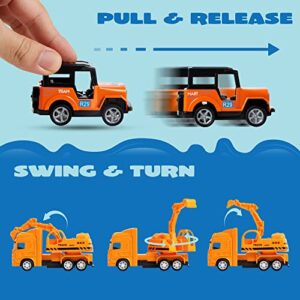 JOYIN 20 Piece Pull Back Cars, Die Cast Metal Toy Cars, Vehicle Set for Toddlers, Kids Play Cars, Matchbox Cars for Girls and Boys, Child Party Favors, Kids Best Gifts