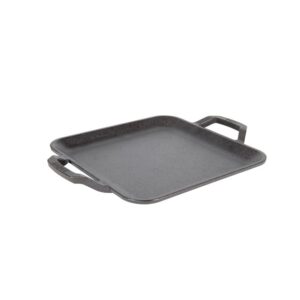 lodge cast iron chef collection square griddle - 11 in