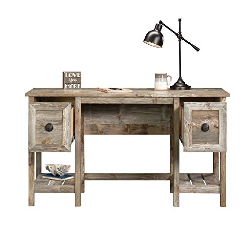 Sauder Granite Trace Desk, L: 53.94" x W: 19.45" x H: 29.76", Rustic Cedar Finish