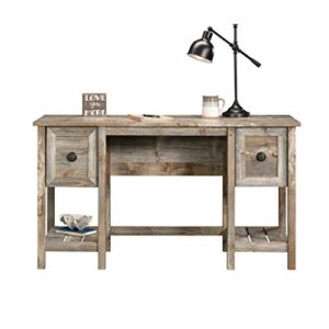 Sauder Granite Trace Desk, L: 53.94" x W: 19.45" x H: 29.76", Rustic Cedar Finish