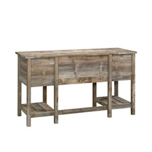 Sauder Granite Trace Desk, L: 53.94" x W: 19.45" x H: 29.76", Rustic Cedar Finish