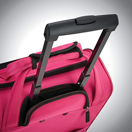 American Tourister 4 Kix Expandable Softside Luggage, Pink, Underseater