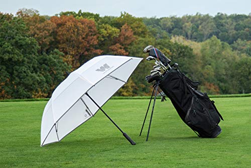 Weatherman Umbrella - Golf Umbrella - Windproof Sports Umbrella Resists Up to 55 MPH Winds - Available in 2 Sizes and 5 Colors (Navy, 68 inch)