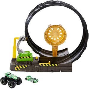hot wheels monster truck epic loop challenge play set with truck and car