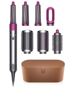 dyson airwrap complete styler for multiple hair types and styles, fuchsia