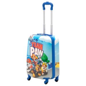 ful paw patrol 21 inch kids rolling luggage, hardshell carry on suitcase with wheels, team paw