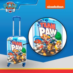 FUL PAW Patrol 21 Inch Kids Rolling Luggage, Hardshell Carry On Suitcase with Wheels, Team PAW