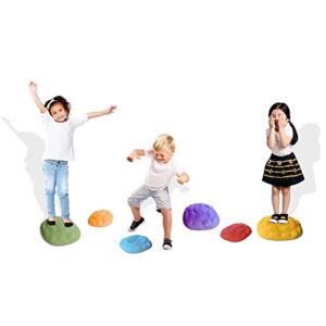 Hapinest Turtle Steps Balance Stepping Stones Obstacle Course Coordination Game for Kids and Family - Indoor or Outdoor Sensory Play Equipment Toys Toddler Ages 3 4 5 6 7 8 Years and Up