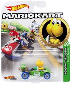 hot wheels yellow koopa troopa mariokart character car diecast 1:64 scale