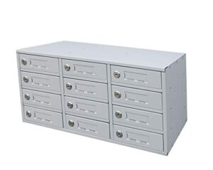 fixturedisplays® cellphone locker charging station mini storage cabinet homework school slot 15258-white-rivet-npf