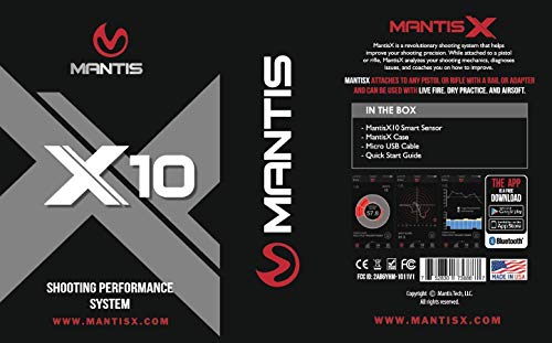 Mantis X10 Elite Shooting Performance System - Real-time Tracking, Analysis, Diagnostics, and Coaching System for Firearm Training - MantisX