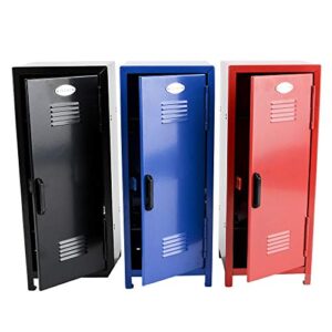 Srenta 11” Kids Steel Metal Storage Locker, Mini Metal Locker with Lock and Key, Safe Storage Kids Toy, Birthday Gifts Toy Gifts for Kids Assorted Colors