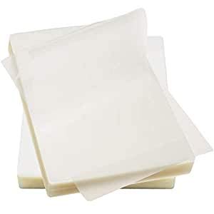 immuson thermal laminating pouches 8.9 x 11.4, 5 mil thickness, crystal clear finish, 300 pack