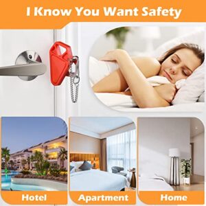 Travel Door Lock for Hotel Rooms Apartment Locks Home Security Defender Door Lock Latch Extra Door Locker from Inside Hotel Safety Door Locks for Travelers Portable Lock for Door Security Devices