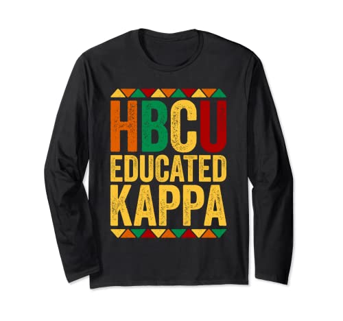 HBCU Educated KAPPA T-Shirt Historical Black Long Sleeve T-Shirt