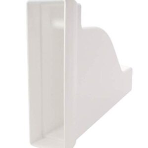 Plum Fittings Decorative White Vinyl Pergola End Cap 1.5"x 5.5" Rail, (Pack of 4)