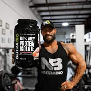 NutraBio 100% Whey Protein Isolate (Chocolate Peanut Butter, 5 Pounds)