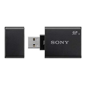 Sony 64GB SF-M Series High Speed Tough SD Card (2 Pack) with MRW-S1 UHS-II USB 3.1 Reader Bundle (3 Items)