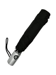 totes automatic open close water-resistant travel folding umbrella, (black)