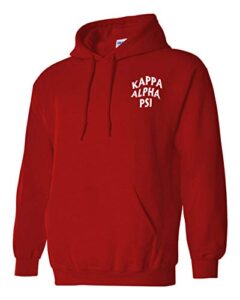 kappa alpha psi social hooded sweatshirt x-large red