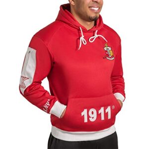 kappa alpha psi red elite hoodie pullover (xxl)