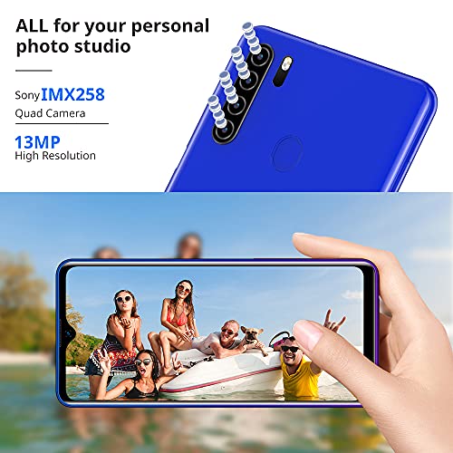 Blackview Unlocked Cell Phone, A80Plus Android Phone, 4GB+64GB/SD 128GB Expandable Smartphone, 4G Dual SIM Unlocked Cell Phones, 4680mAh Battery, 6.49" HD+NFC/OTG/Face ID/Fingerprint Unlock Phone